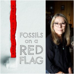 Fossils On A Red Flag by Amelia Díaz Ettinger