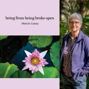 being from being broke open by Marcia Casey